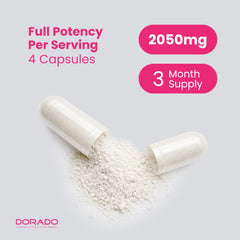 DORADO NUTRITION Myo-Inositol & D-Chiro Inositol capsules in daily routine scene.
