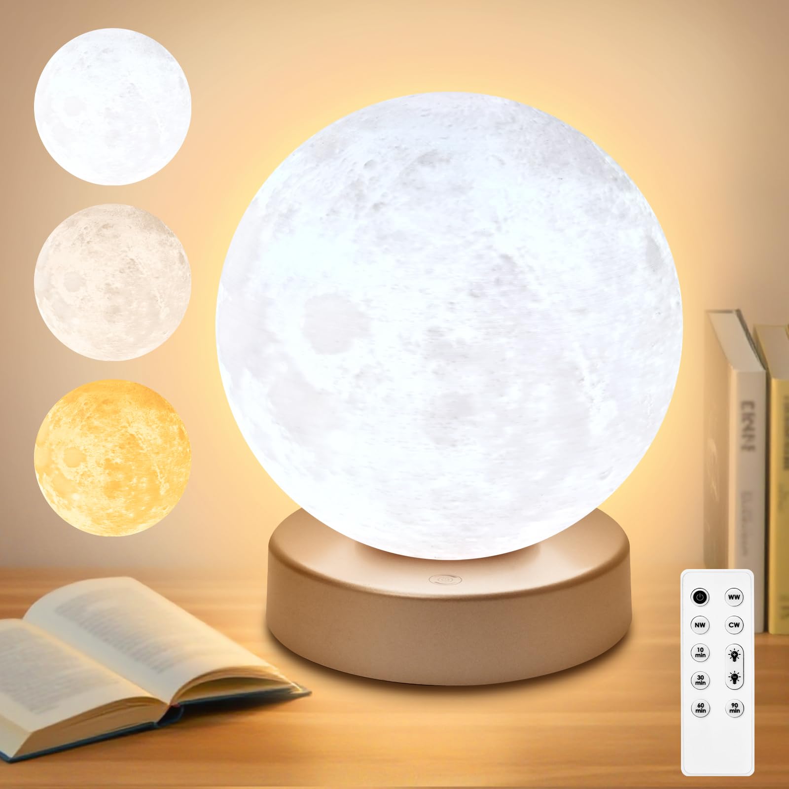Doraubia Light Therapy Lamp front view showing 10000 lux brightness for daylight-like illumination.