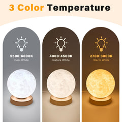 Doraubia Light Therapy Lamp remote control illustrating easy brightness and temperature adjustments.