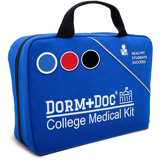 DormDoc bandages gauze and tape organized for fast wound care