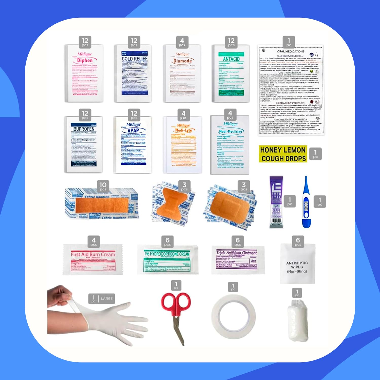 DormDoc gauze rolls provide breathable wound coverage for temporary care.