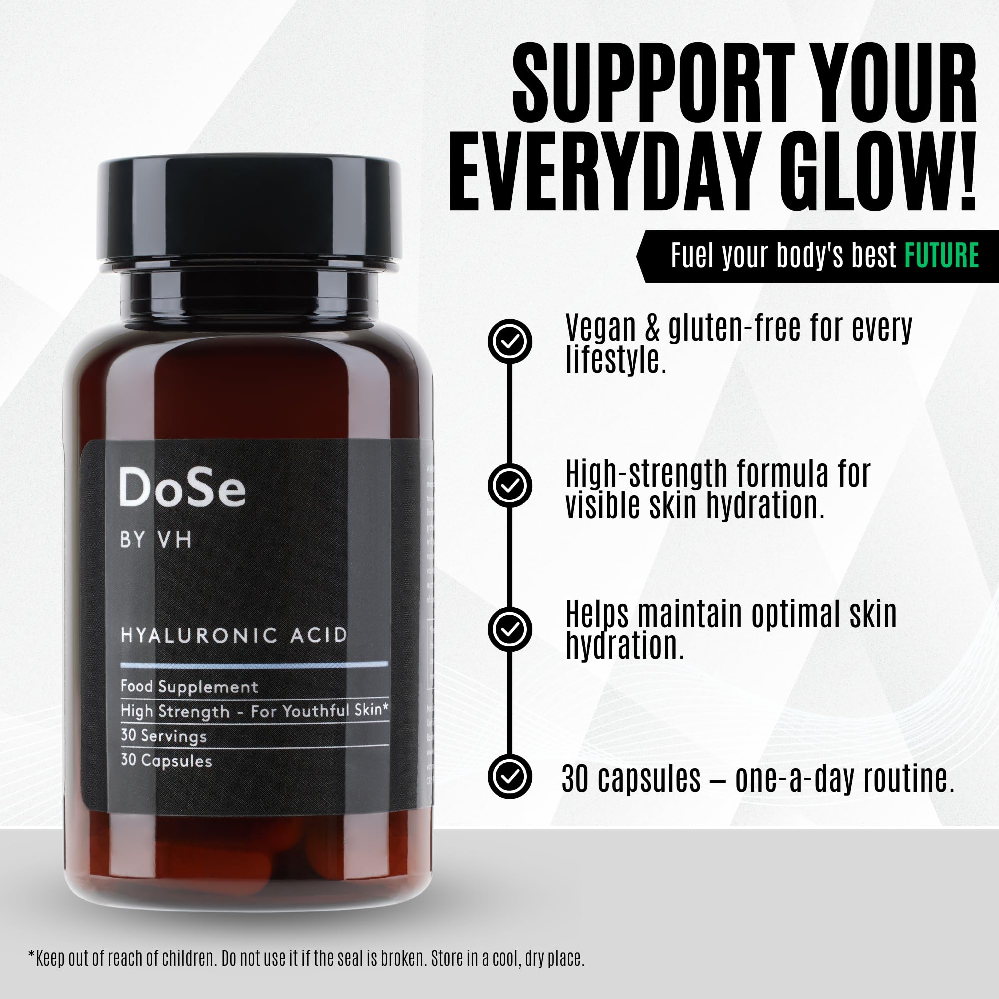 DoSe by VH hyaluronic acid capsule with vitamin C for skin and joints