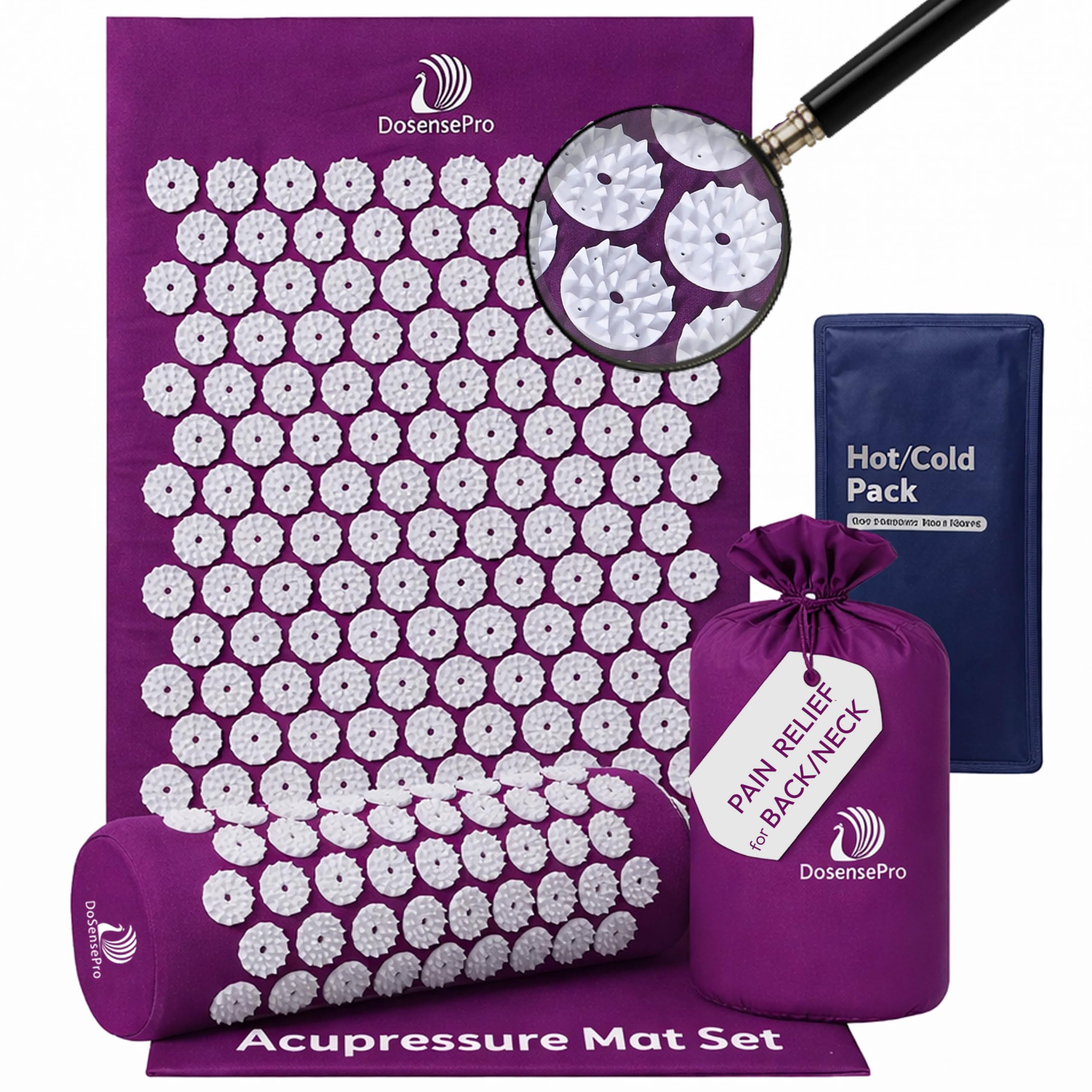 DoSensePro acupressure mat with full back coverage for targeted relief during sessions