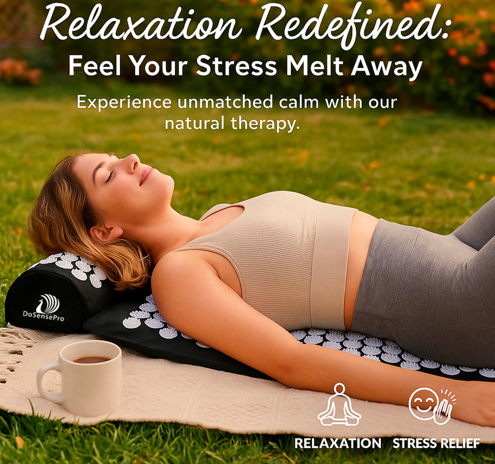 DoSensePro acupressure pillow neck relief for improved relaxation