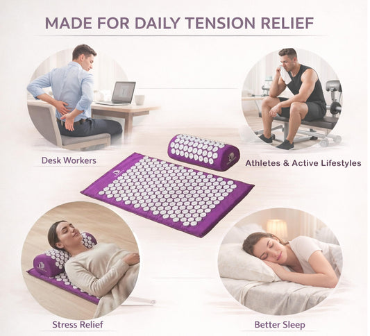 DoSensePro pillow neck support in use for upper back tension relief