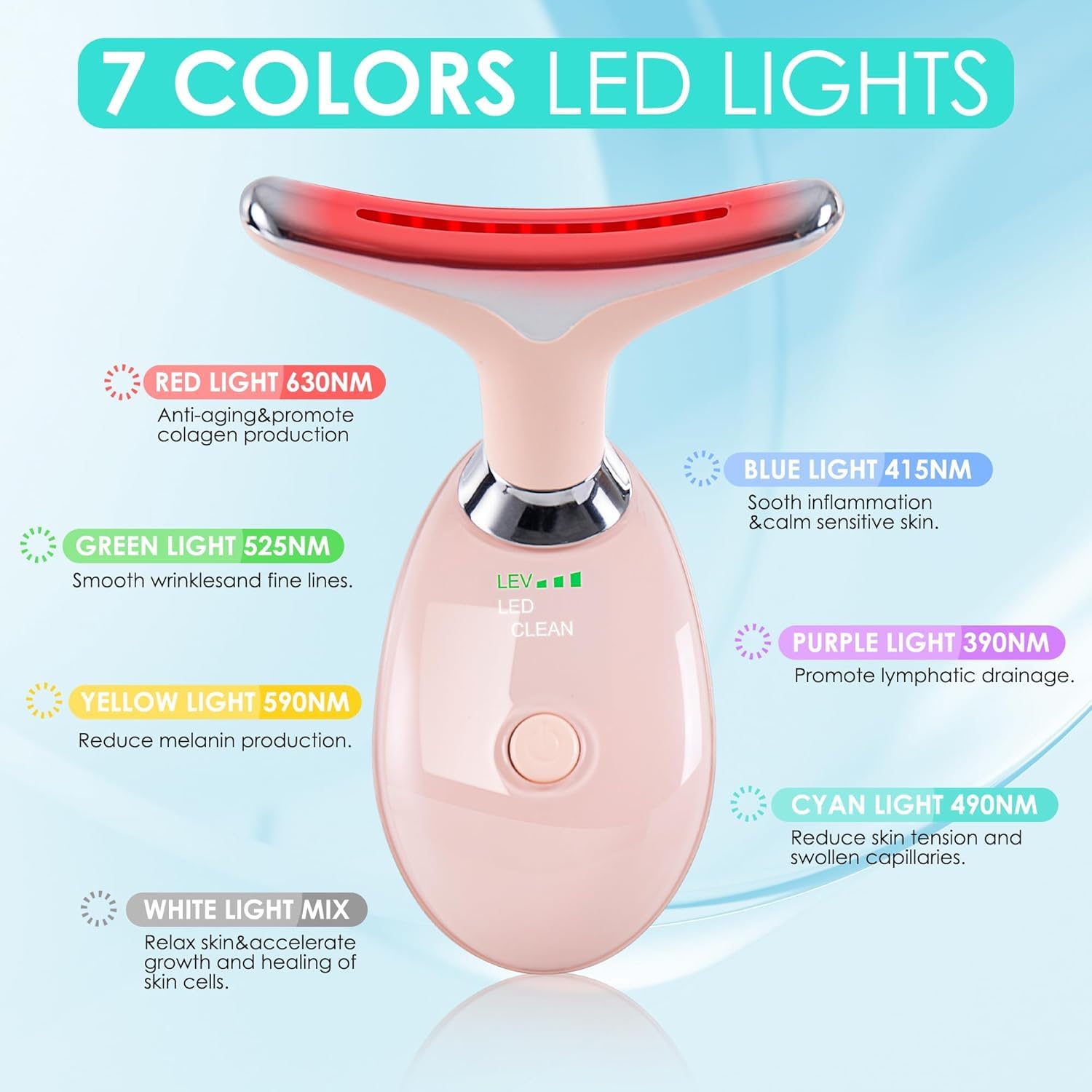 Doset facial massager offers three modes for a customizable skincare session