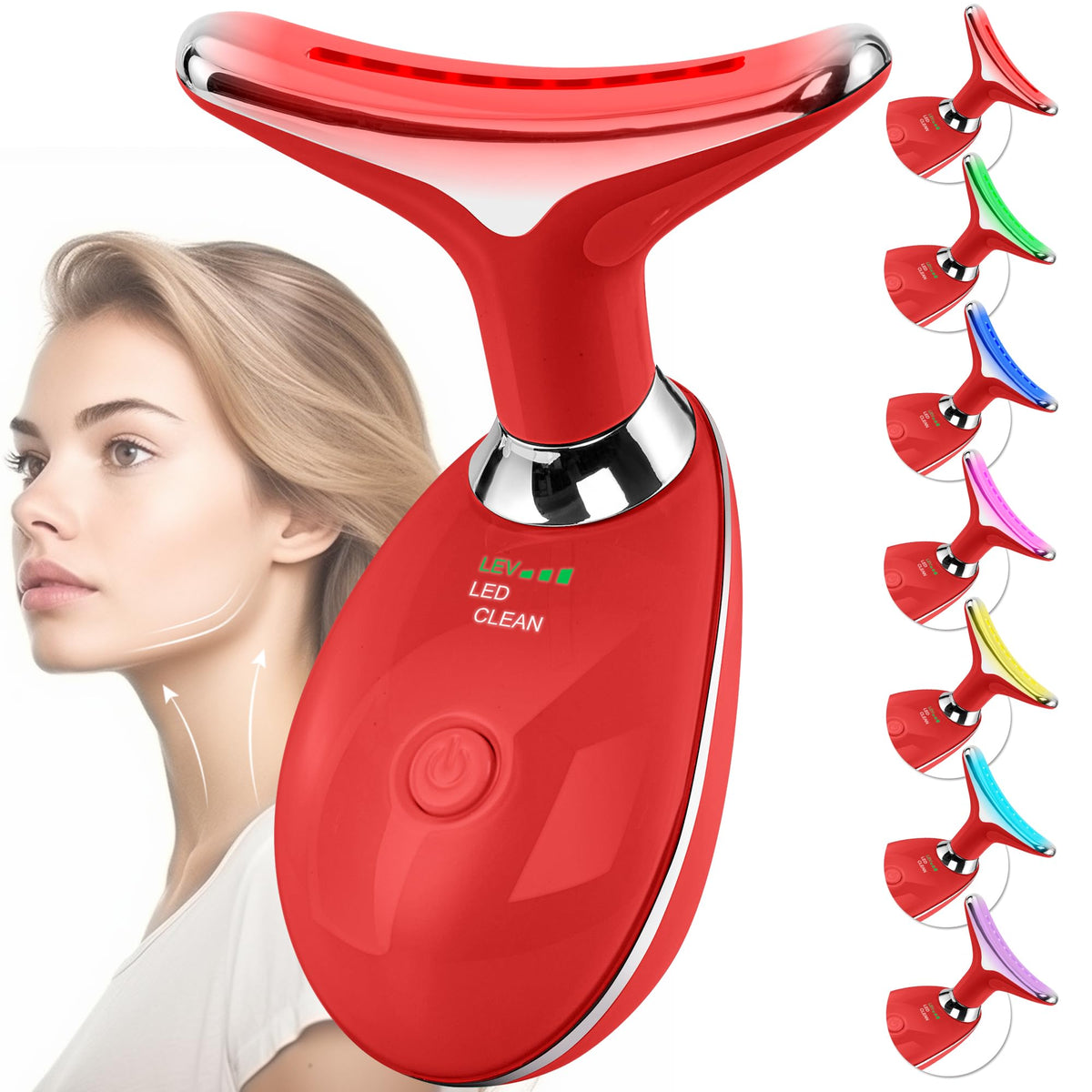 Doset facial massager arc-head glide for smoother cream absorption