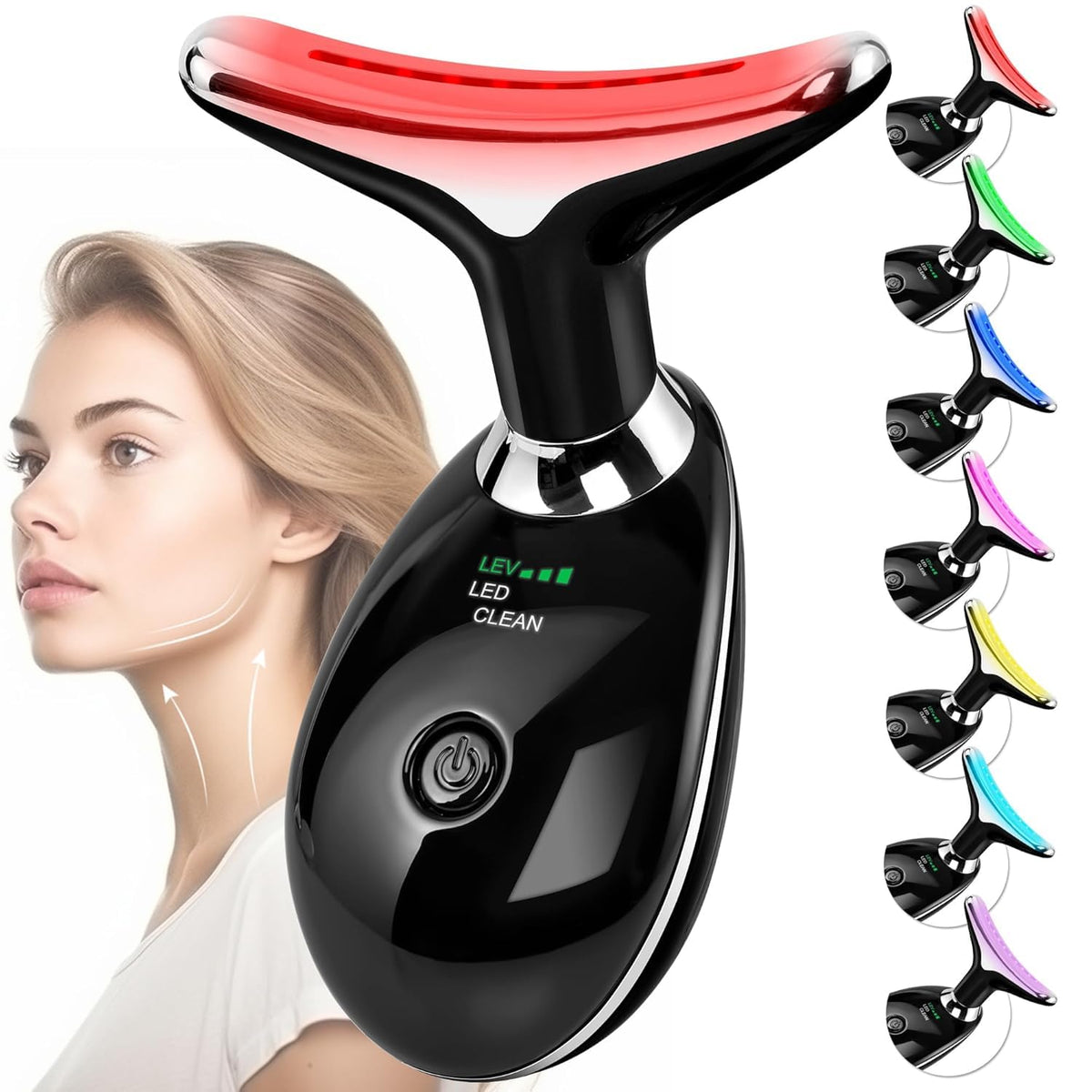Doset facial massager with arc-head glide for smooth skincare application.
