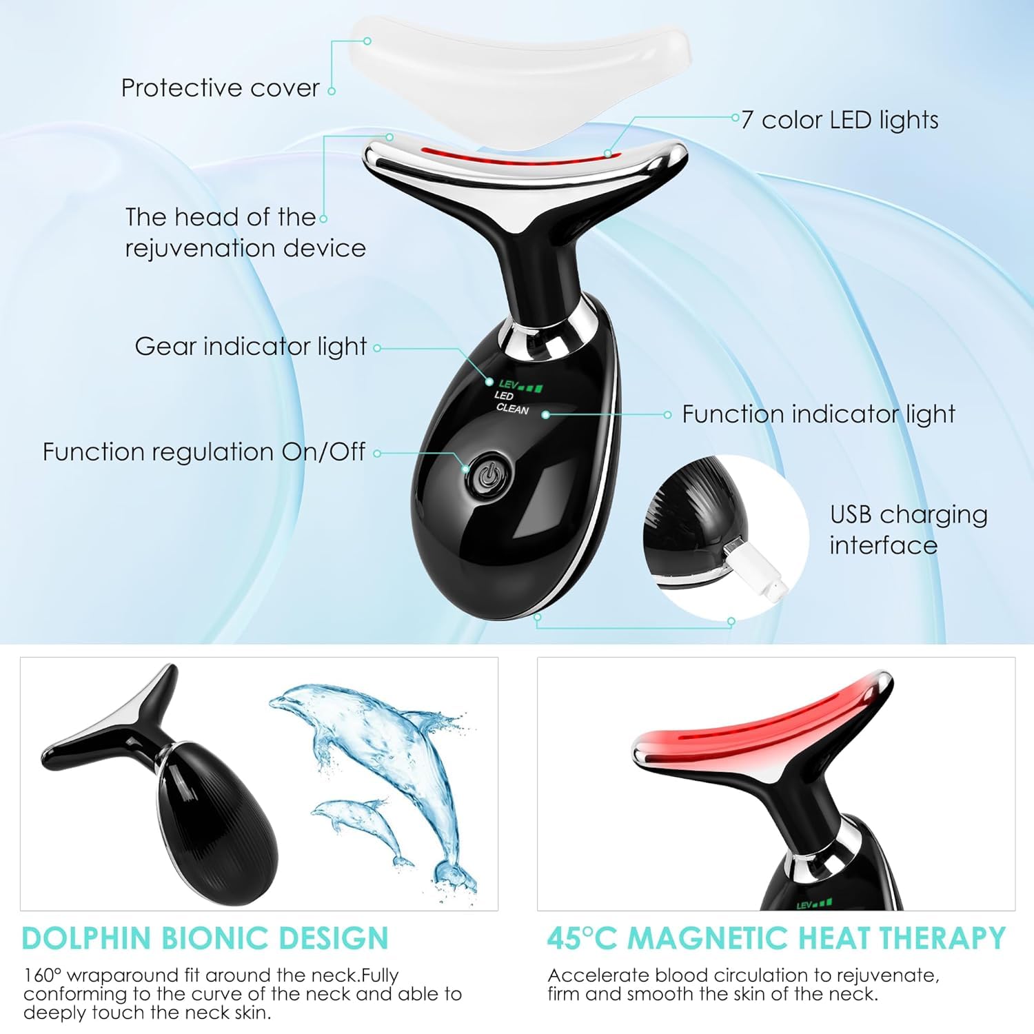 Doset facial massager in a bag for on-the-go beauty sessions.
