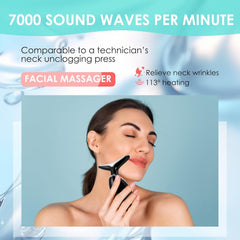 Doset facial massager with USB charging cable included.