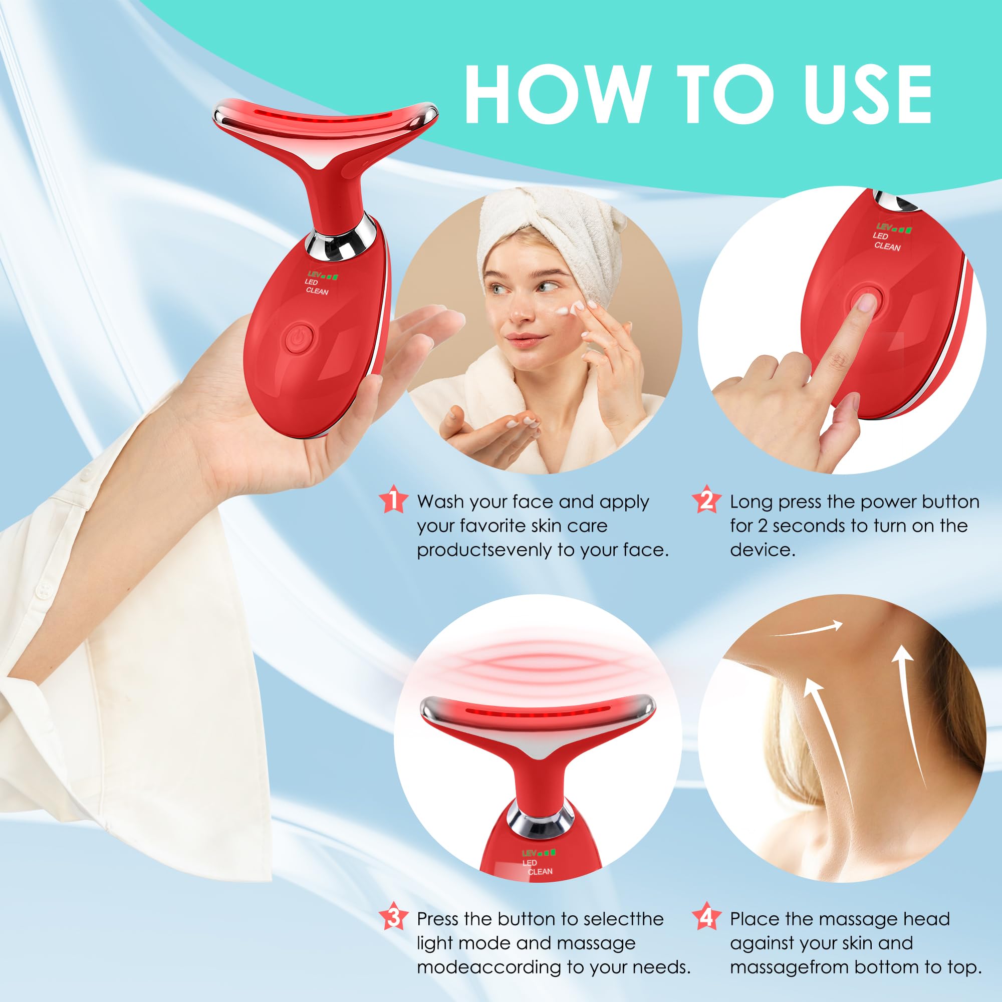 Doset portable rechargeable massager fits easily in a bag for on-the-go care