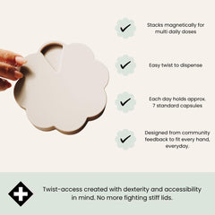 Dosey Twist+Stack ergonomic handle for easy grip