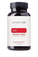 doTERRA a2z chewable watermelon bottle promotes easy antioxidant support for kids and adults