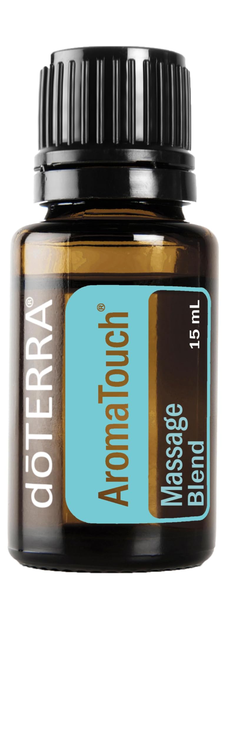 doTERRA AromaTouch bottle on table, ready for a soothing massage session.