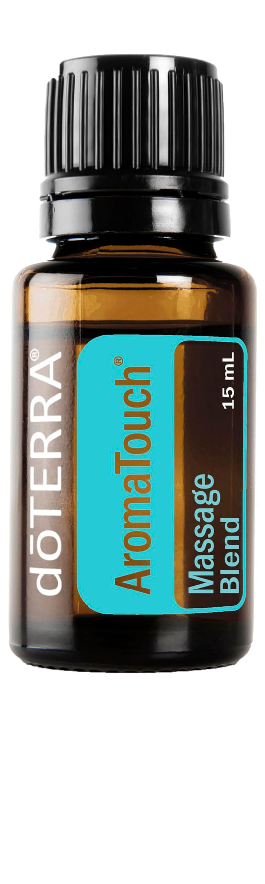 doTERRA AromaTouch bottle on table, ready for a soothing massage session.