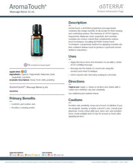 doTERRA AromaTouch massage application on skin to ease tension.