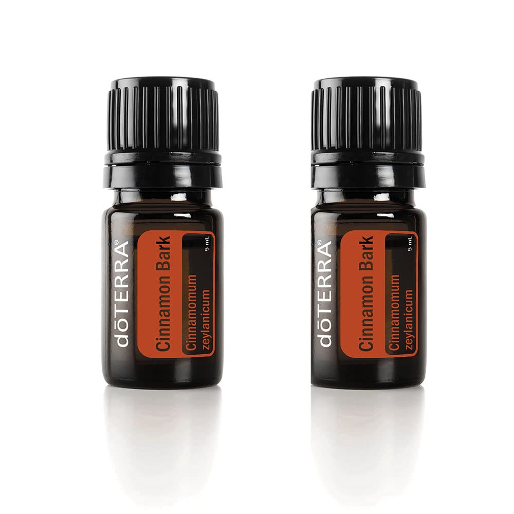 doTERRA Cinnamon essential oil 5 ml bottle, 2-pack, ideal for culinary aroma and diffusion