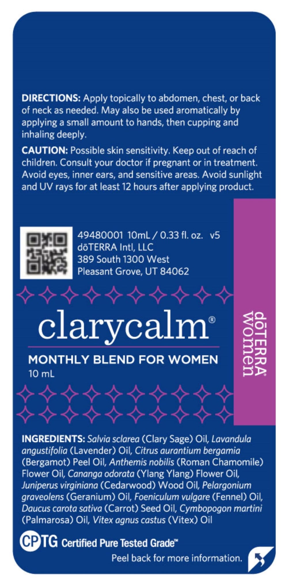 doTERRA Clary Calm supports a mood-friendly ritual for daily calm.