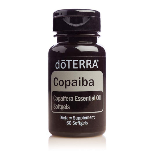 doTERRA Copaiba Softgels bottle supports immune health and digestion