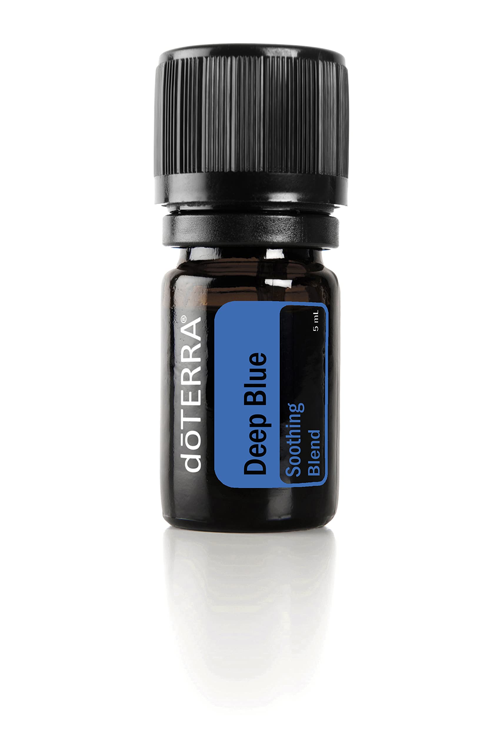 doTERRA Deep Blue bottle front view for soothing massage prep