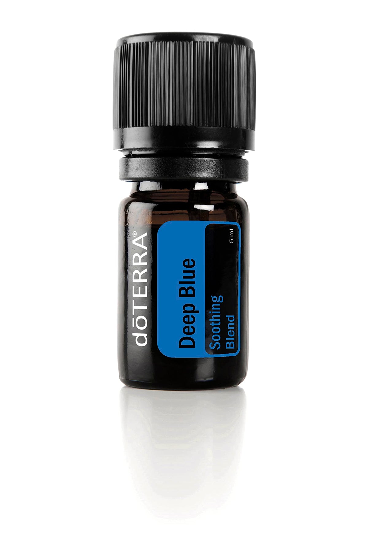 doTERRA Deep Blue bottle front view for soothing massage prep