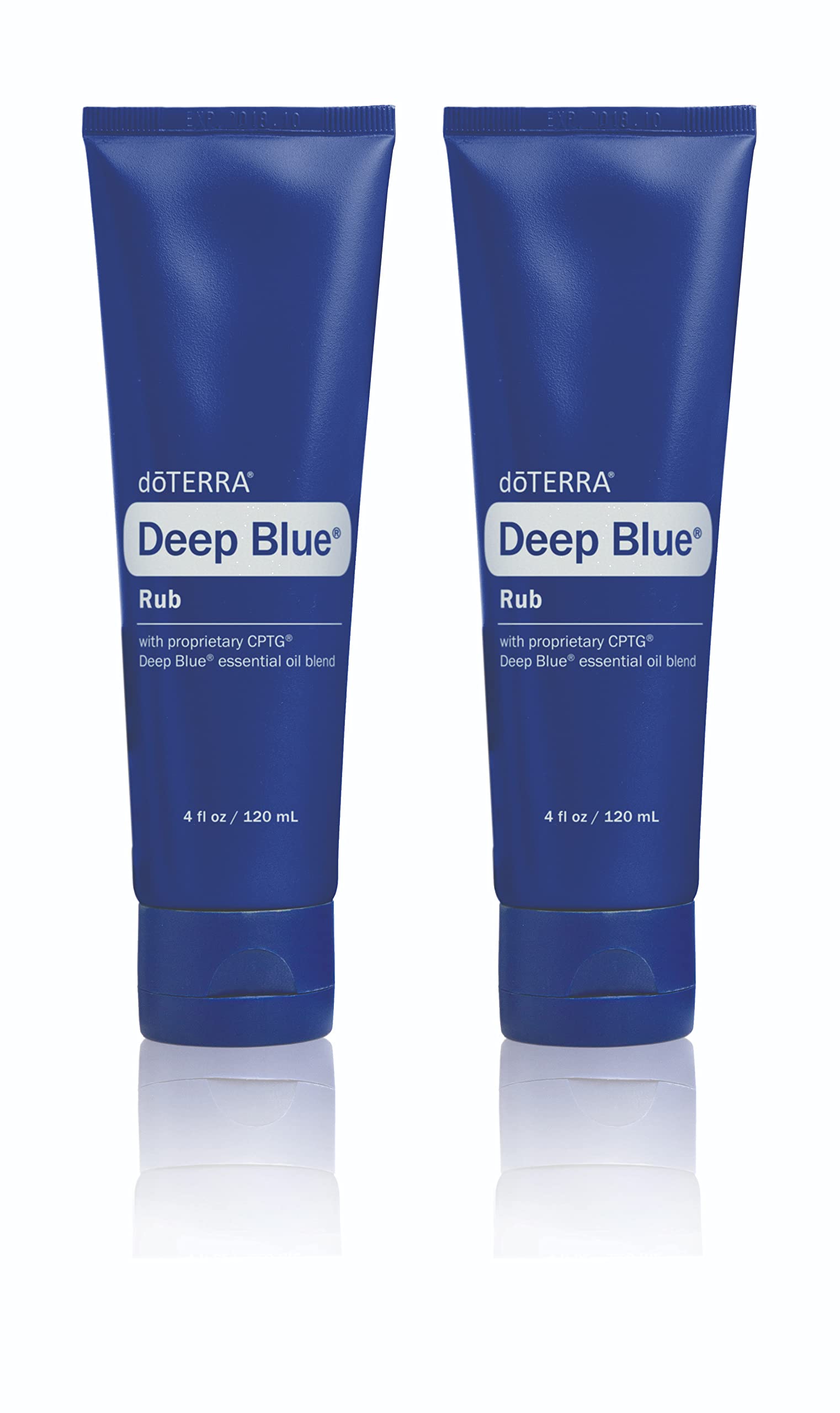 doTERRA Deep Blue Rub two-pack packaging shown for easy post-workout recovery