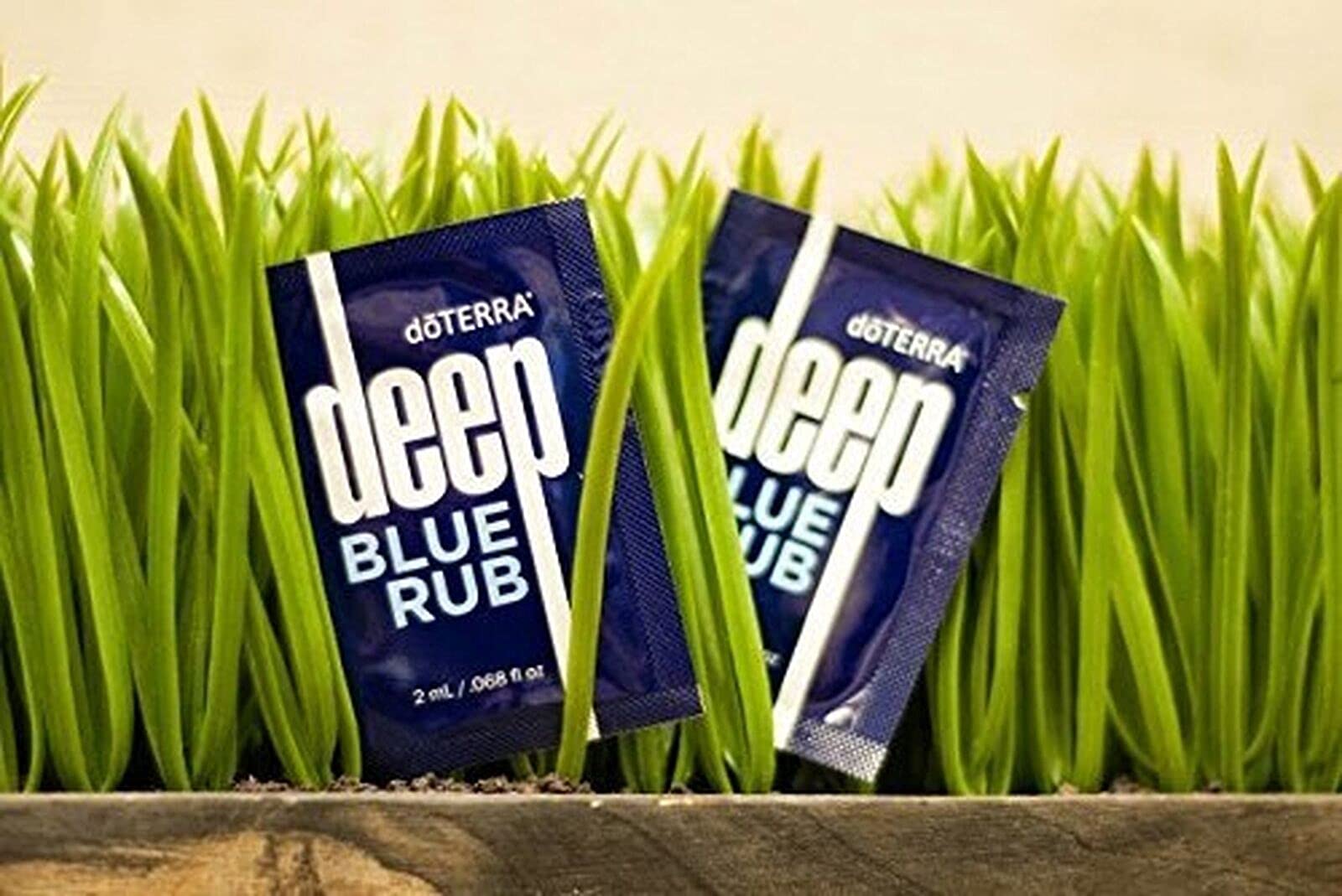 doTERRA Deep Blue Rub sample for targeted application on muscles post-activity.