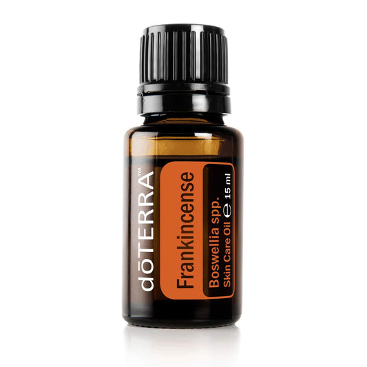 doTERRA frankincense 15 ml dropper enables precise diffusion and skincare use.
