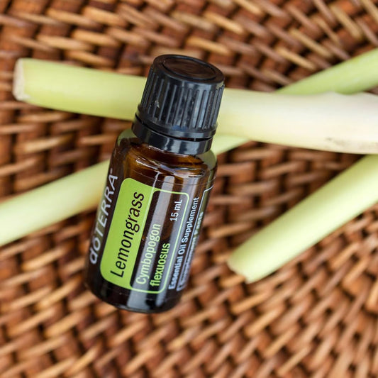 doTERRA Lemongrass oil diffuser mist fills a room with a bright scent