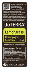 doTERRA Lemongrass oil aroma in a diffuser for bright ambiance