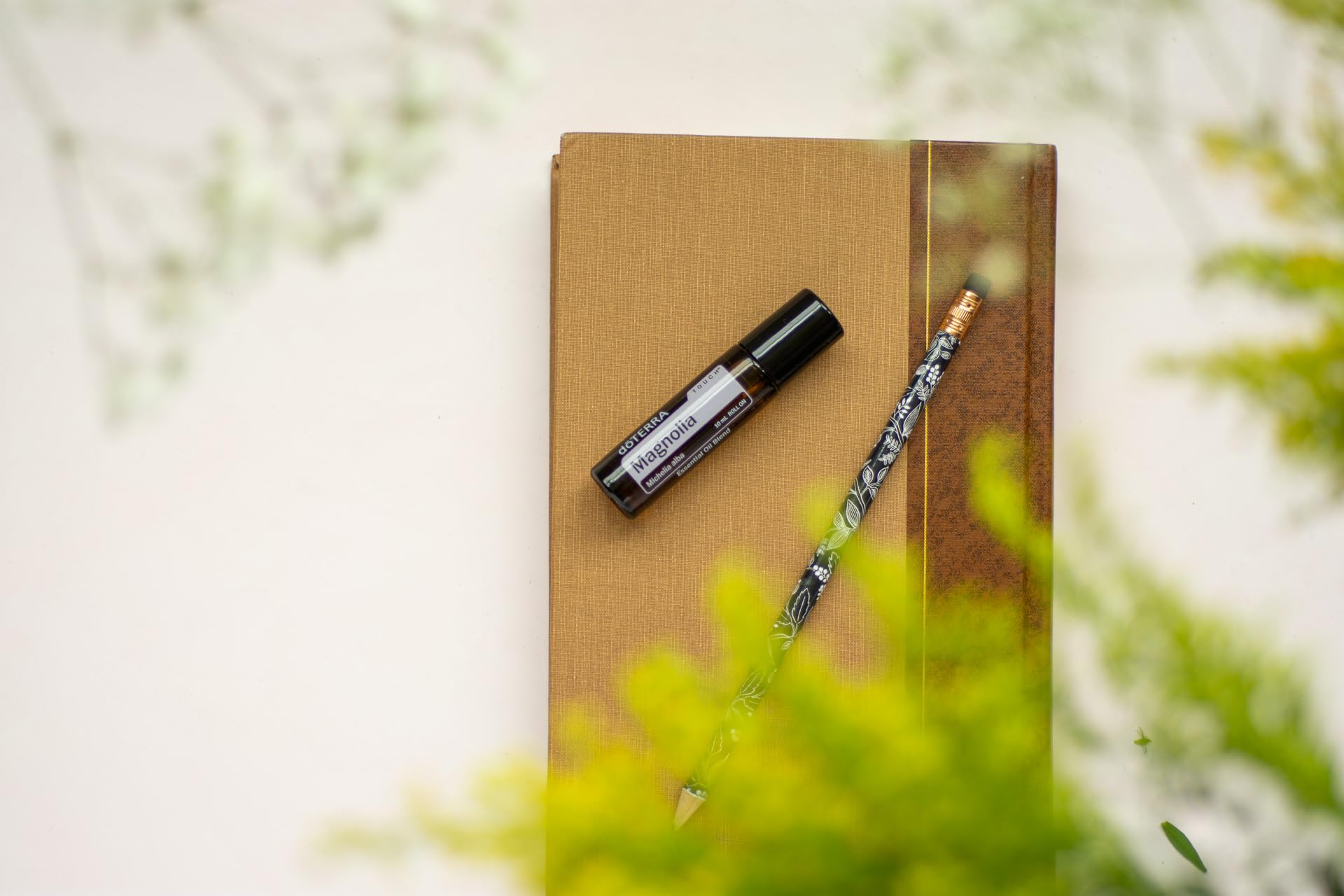 doTERRA Magnolia Touch ingredient emphasis on fractionated coconut oil for easy application.