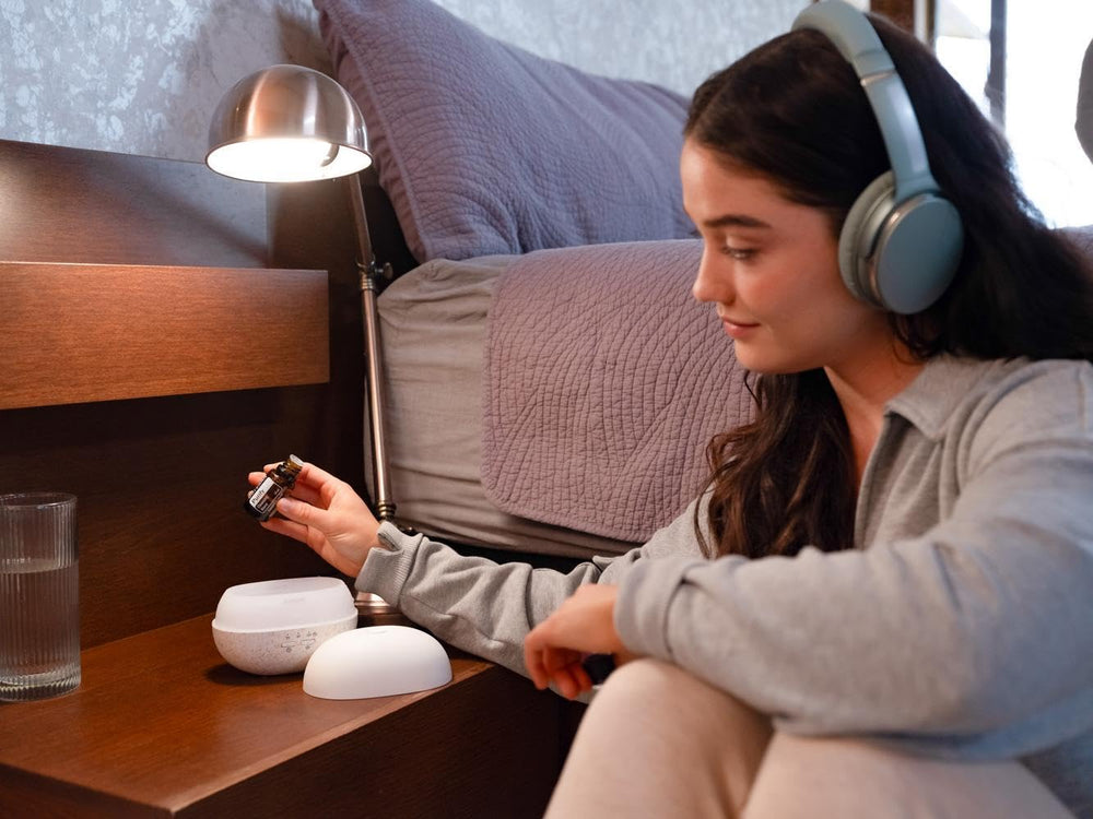 doTERRA Purify diffuser in use releases a clean uplifting aroma for room freshness