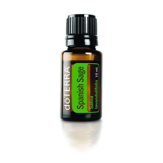 doTERRA Spanish Sage Oil 15ml bottle; a refreshing aroma to support focus.