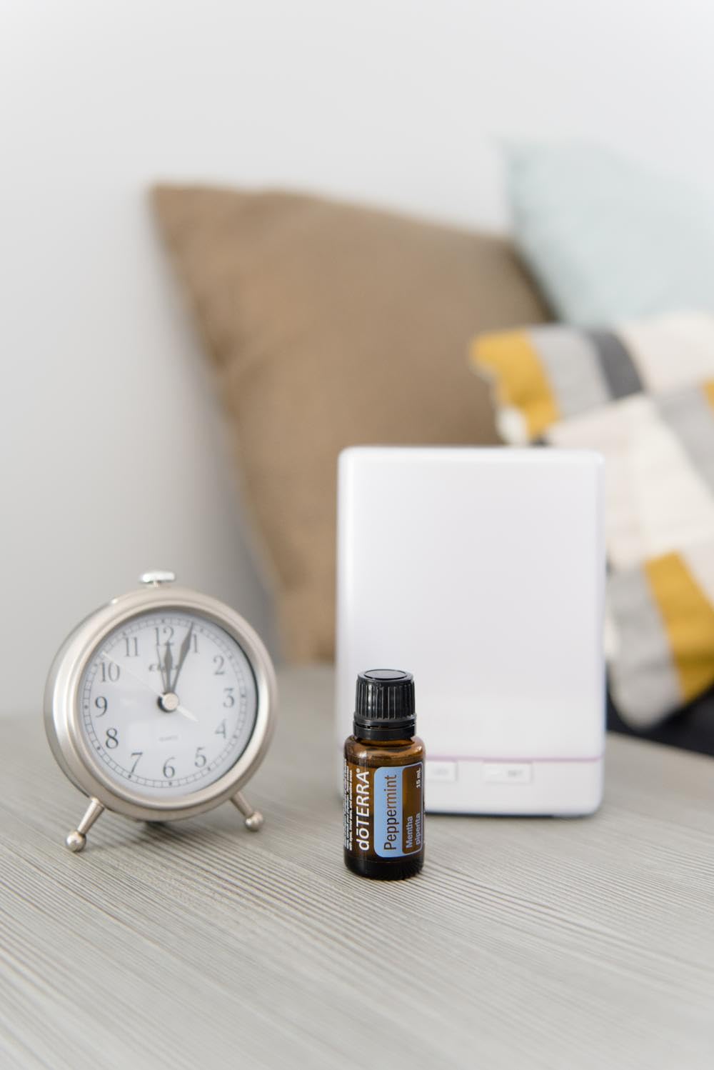 doTERRA Peppermint essential oil travel bottle for on-the-go freshness.
