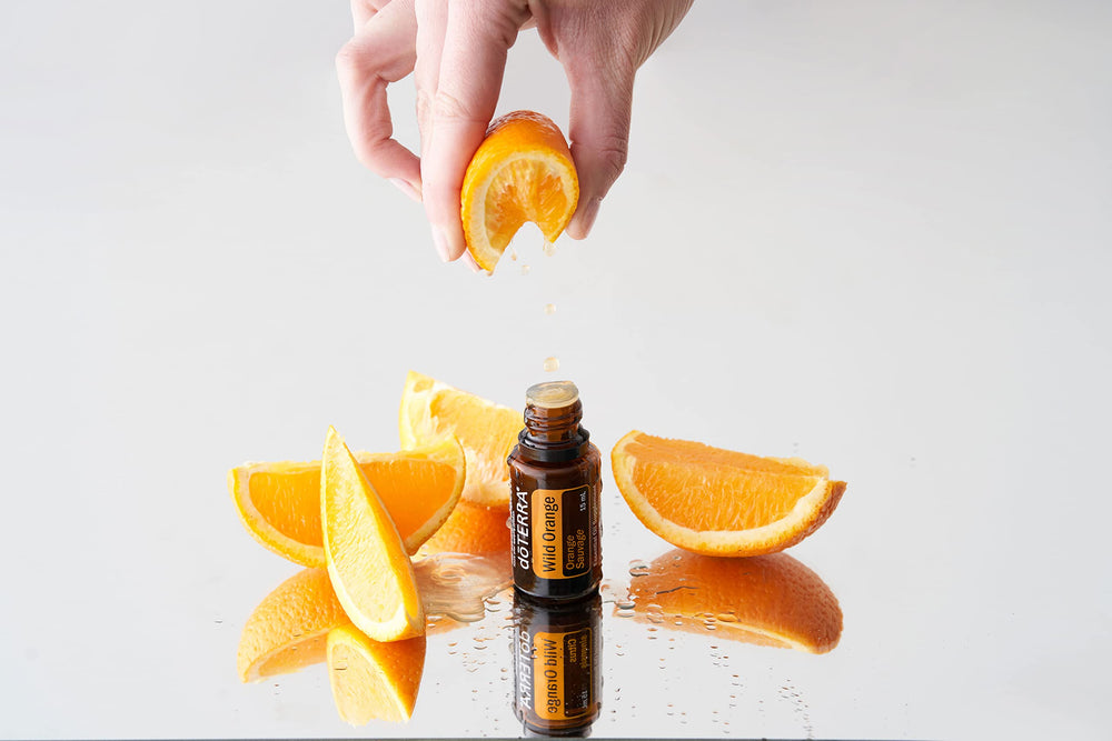 doTERRA Wild Orange diffuser blend setup inviting uplifting scent in any room