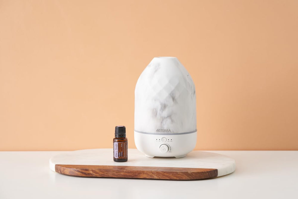 doTERRA Clary Sage blended with coconut oil for skin care.