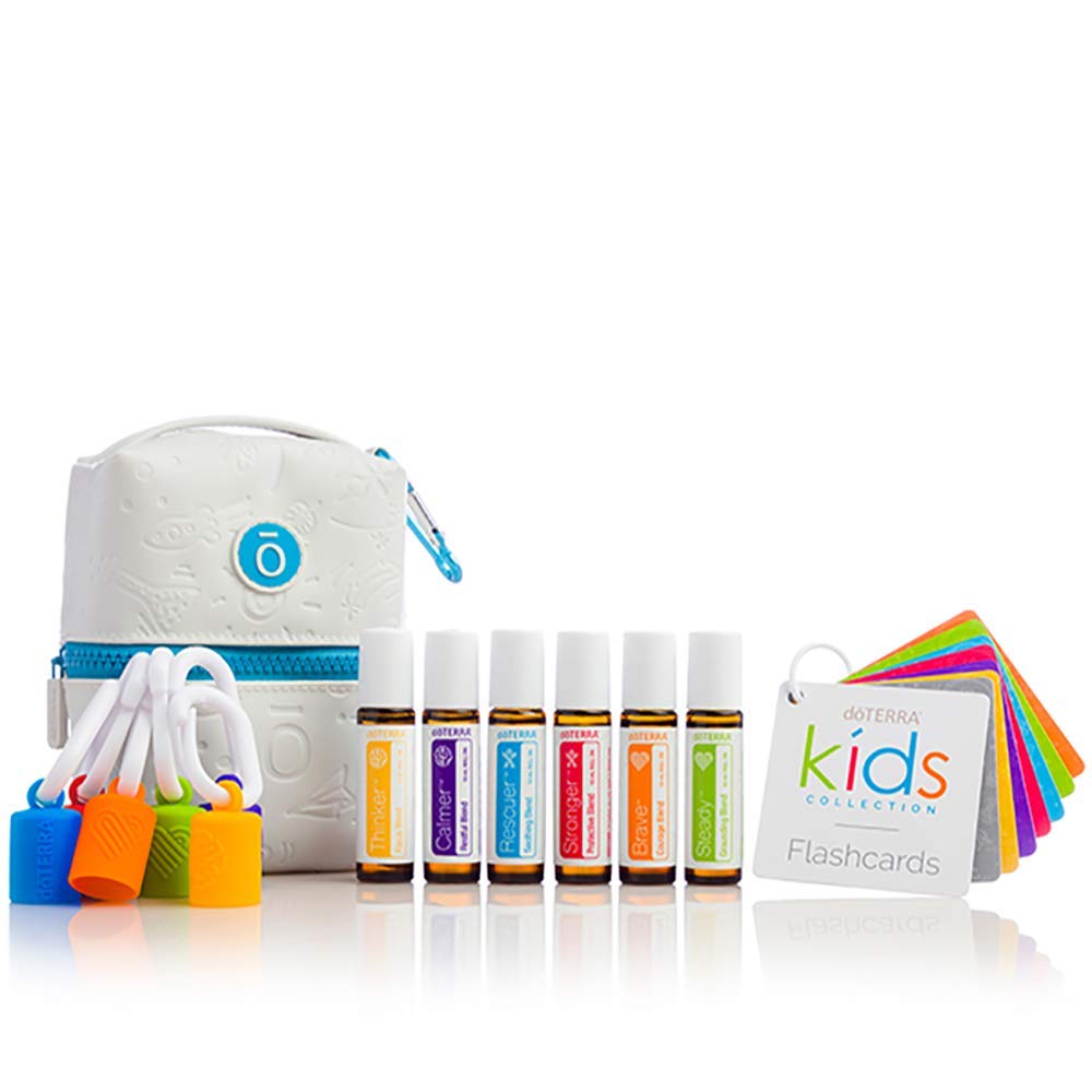 doTERRA Kids Thinker roll-on for focus during study and activities.