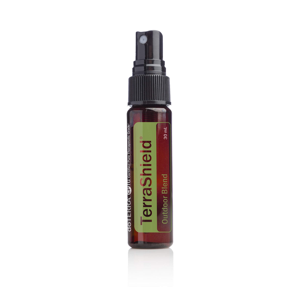 doTERRA TerraShield outdoor spray offers protection and a fresh woody scent for outdoor outings.