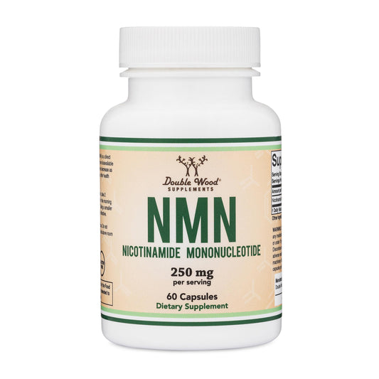 Double Wood NMN 250mg bottle for daily energy support.