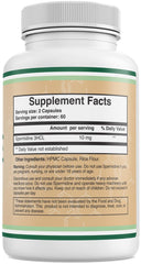 Double Wood Spermidine Supplement label on box aids informed purchasing.