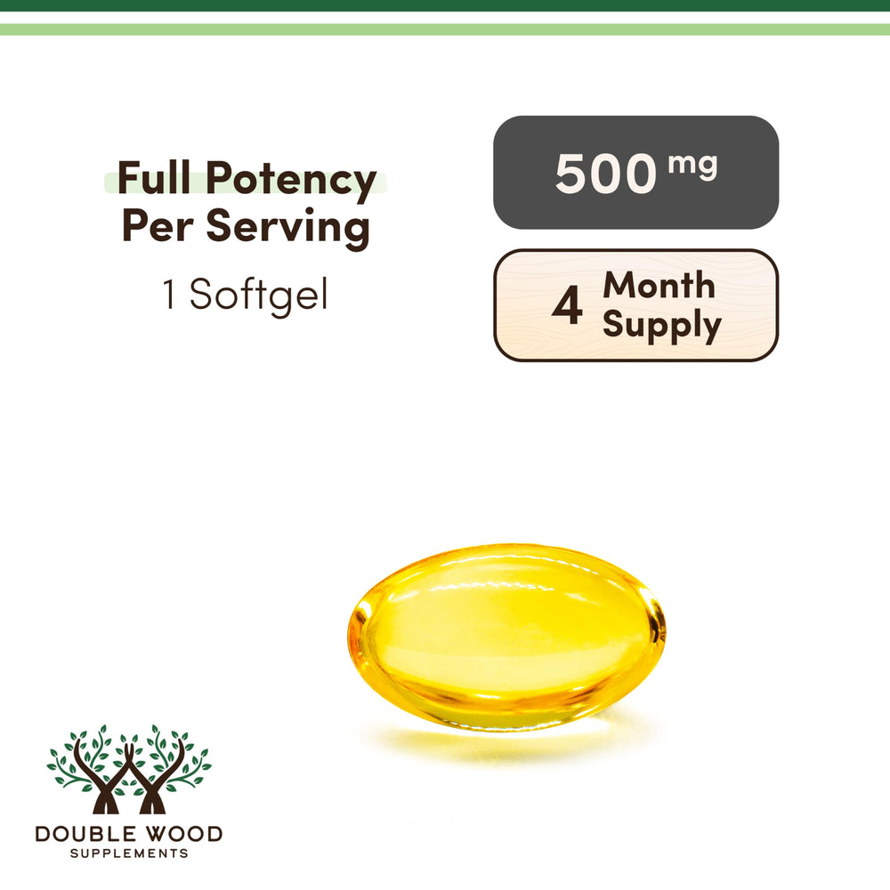Double Wood SPM Max allergy warning note for fish and soy-sensitive individuals.