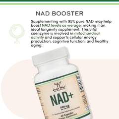 Double Wood NAD+ Plus serving scoop enables accurate portions.