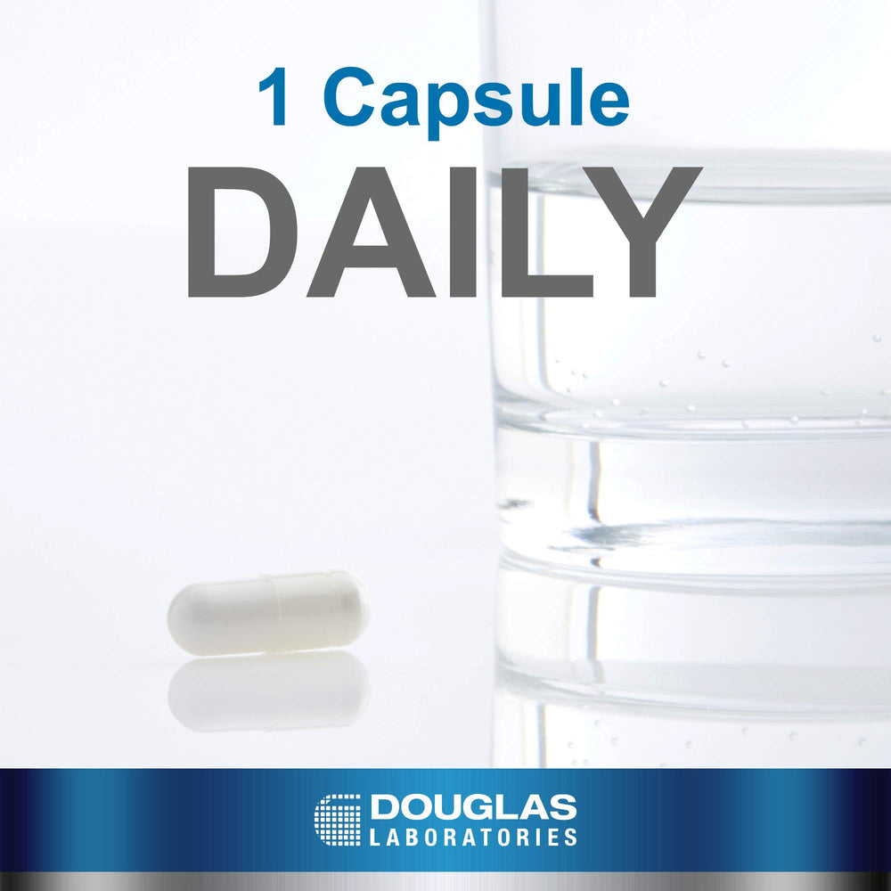 Douglas Laboratories Acetyl L-Carnitine 500 mg capsules close-up showing 500 mg dose