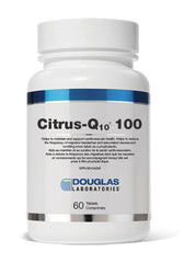 Douglas Laboratories Citrus-Q10 100 bottle front shows natural citrus chewables for daily support.