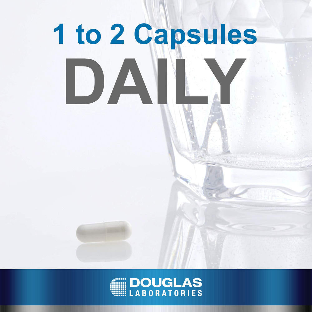 Douglas Laboratories DHEA 25 mg micronized formula closeup designed for improved absorption.