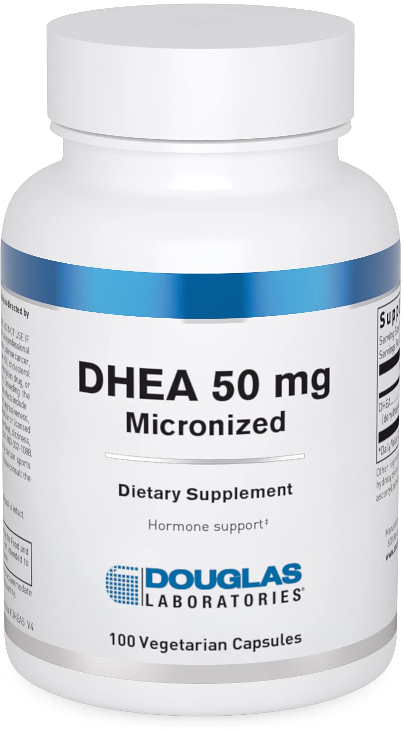 Douglas Laboratories DHEA 50 mg bottle front label for hormone balance and immune support