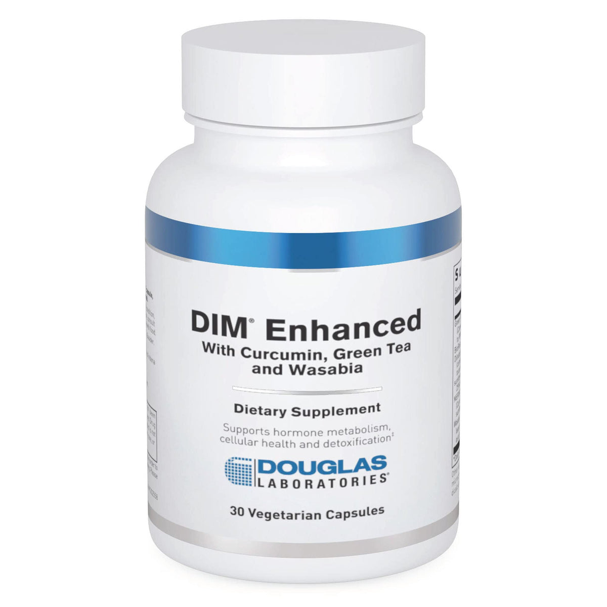 Douglas Laboratories DIM Enhanced bottle front displaying product name for hormone support