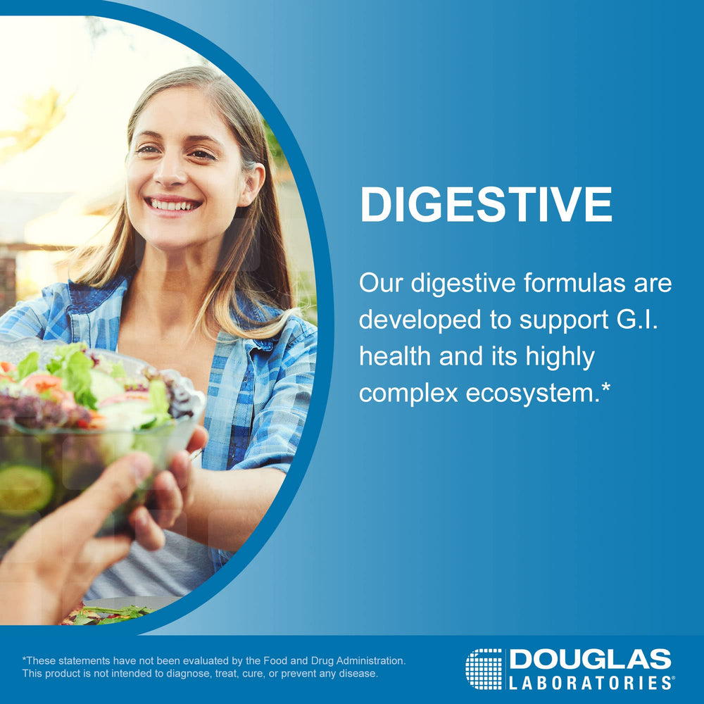 Douglas Laboratories Gluten-Dairy Ultra Enzyme ingredients include Tolerase G.