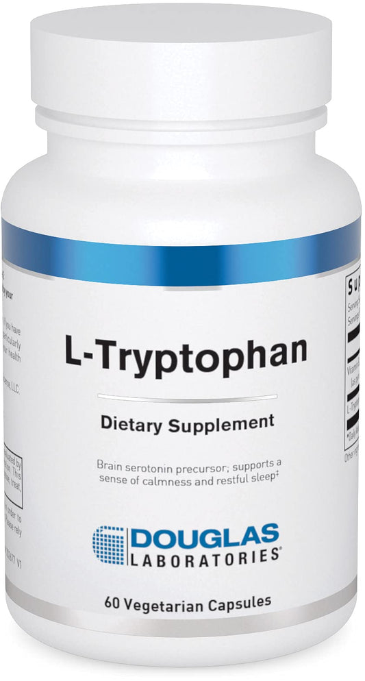 Douglas Laboratories L-Tryptophan capsules front view for sleep support.