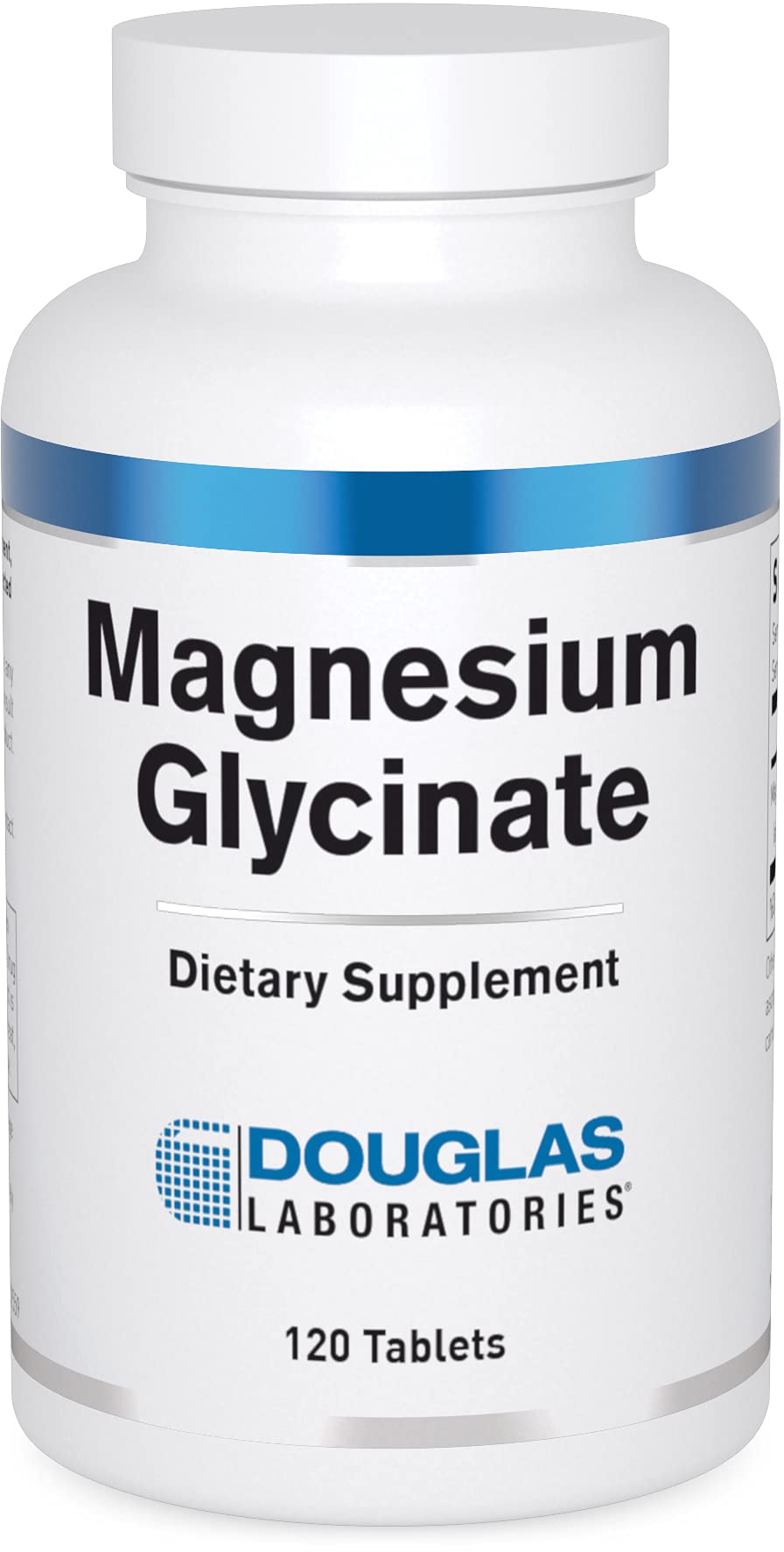 Douglas Laboratories magnesium glycinate bottle front showing heart and bone support.